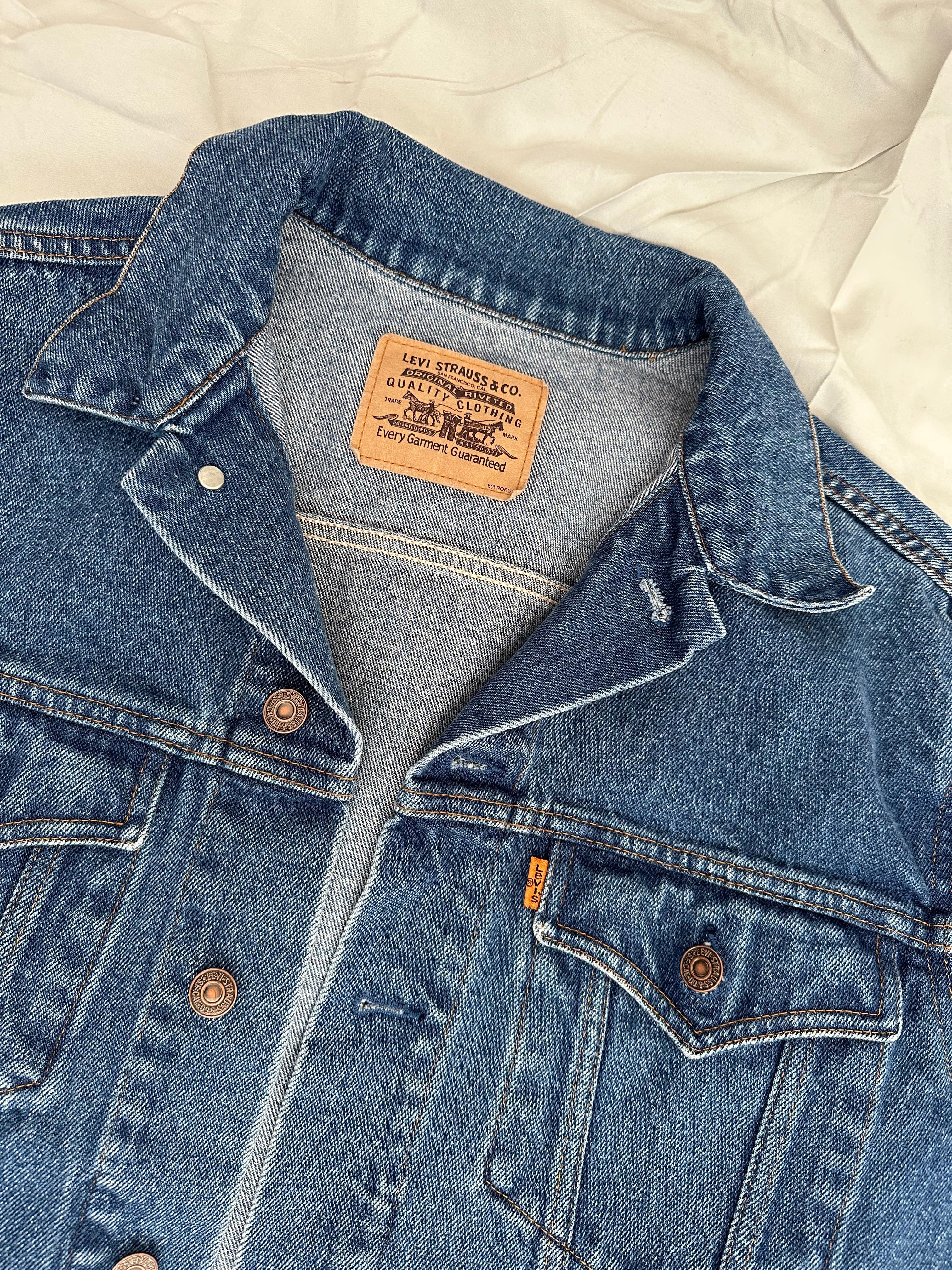 Flowers Vintage Levi’s Denim Jacket